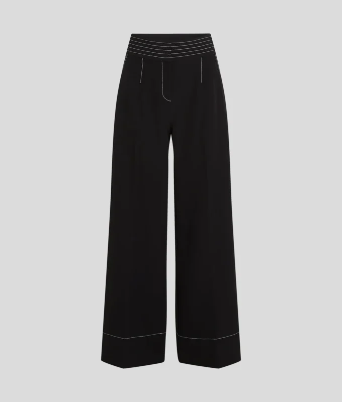 PANTALONES CON COSTURAS EN CONTRASTE PANTALONES CON COSTURAS EN CONTRASTE