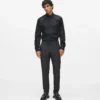 Pantalones con detalles de satén Pantalones con detalles de satén