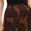Pantalones con estampado de abanicos Pantalones con estampado de abanicos