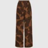Pantalones con estampado de abanicos Pantalones con estampado de abanicos