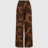 Pantalones con estampado de abanicos Pantalones con estampado de abanicos