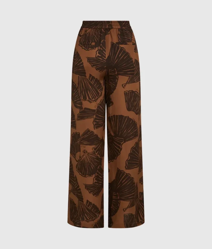 Pantalones con estampado de abanicos Pantalones con estampado de abanicos
