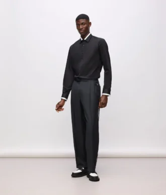 Pantalones con ribetes en contraste KL Studio