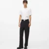 Pantalones con ribetes tonales