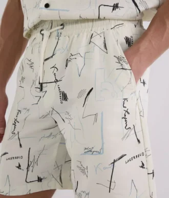 PANTALONES CORTOS CON ESTAMPADO INTEGRAL