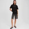 PANTALONES CORTOS DE DENIM OMBRÉ PANTALONES CORTOS DE DENIM OMBRÉ