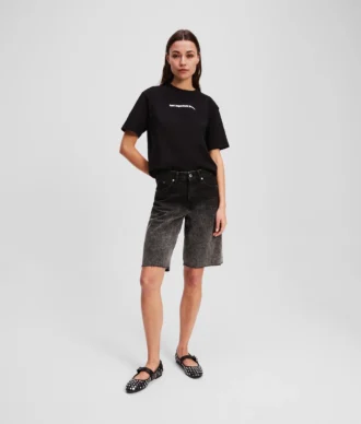 PANTALONES CORTOS DE DENIM OMBRÉ