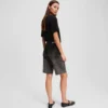PANTALONES CORTOS DE DENIM OMBRÉ PANTALONES CORTOS DE DENIM OMBRÉ