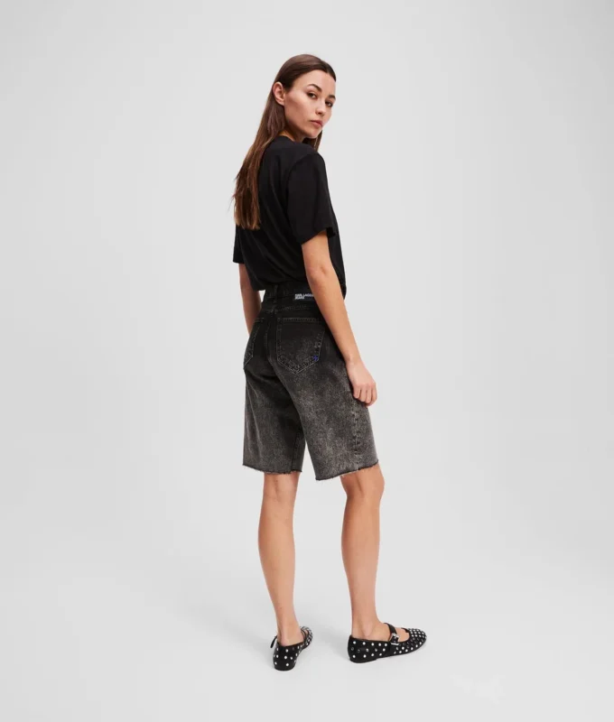 PANTALONES CORTOS DE DENIM OMBRÉ PANTALONES CORTOS DE DENIM OMBRÉ