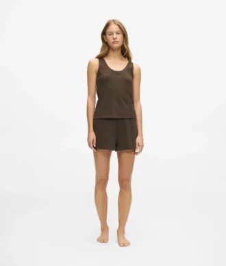 Pantalones cortos de estar por casa tipo gofre