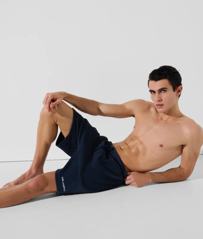 PANTALONES CORTOS DE TOALLA CON LOGOTIPO PANTALONES CORTOS DE TOALLA CON LOGOTIPO