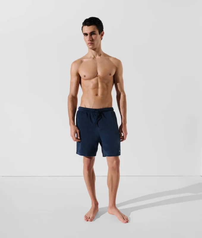 PANTALONES CORTOS DE TOALLA CON LOGOTIPO PANTALONES CORTOS DE TOALLA CON LOGOTIPO