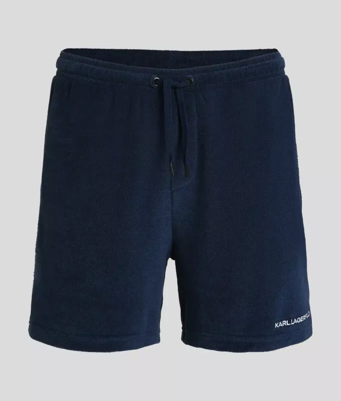 PANTALONES CORTOS DE TOALLA CON LOGOTIPO PANTALONES CORTOS DE TOALLA CON LOGOTIPO