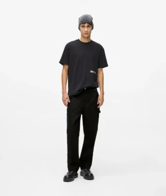 Pantalones de carpintero con bolsillos de denim