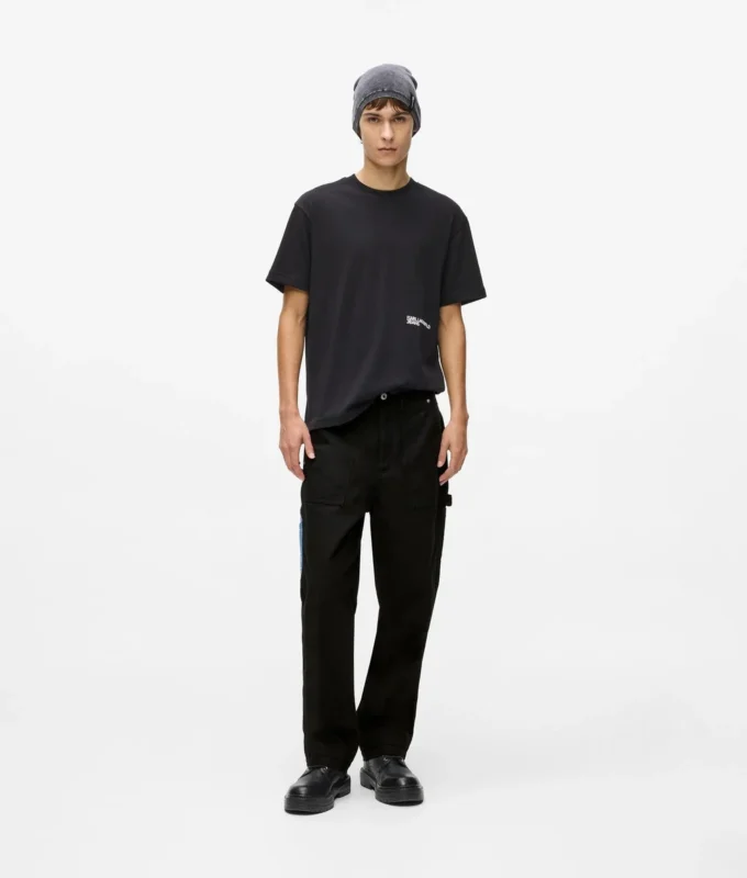 Pantalones de carpintero con bolsillos de denim Pantalones de carpintero con bolsillos de denim