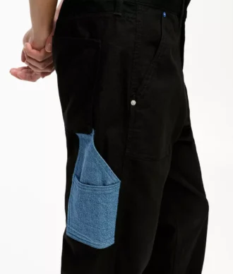 Pantalones de carpintero con bolsillos de denim