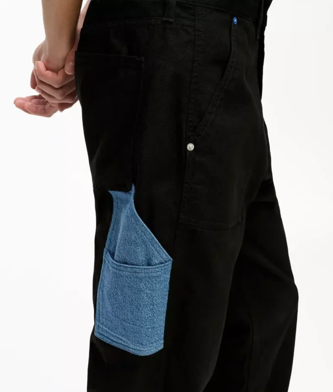 Pantalones de carpintero con bolsillos de denim Pantalones de carpintero con bolsillos de denim