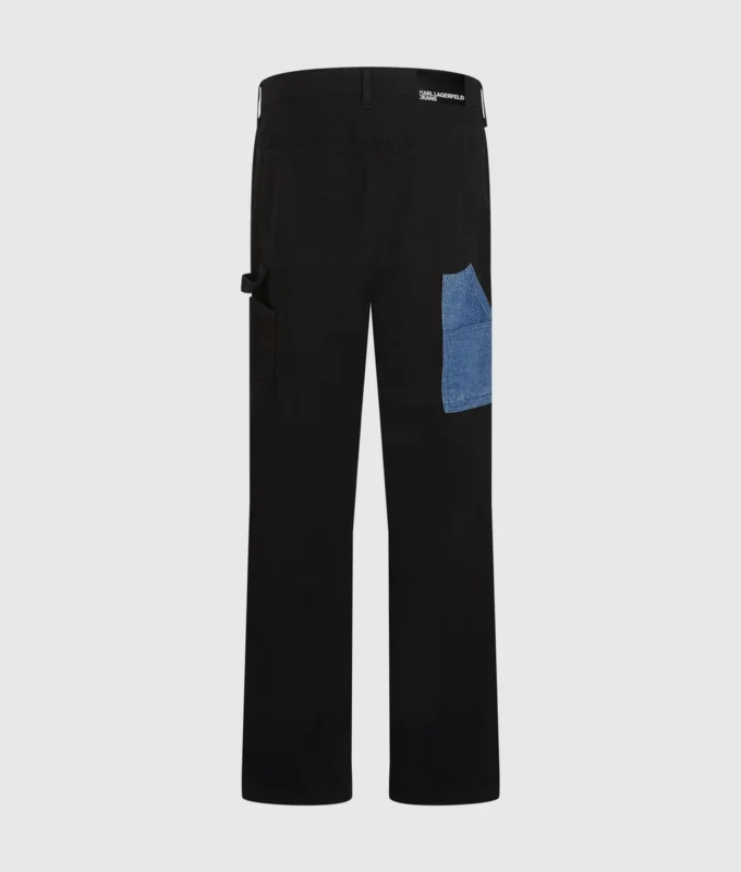 Pantalones de carpintero con bolsillos de denim Pantalones de carpintero con bolsillos de denim