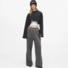 Pantalones de chándal anchos lavados Pantalones de chándal anchos lavados
