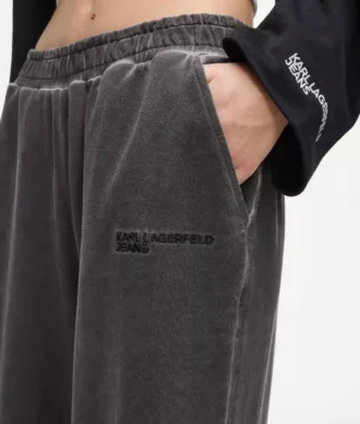 Pantalones de chándal anchos lavados