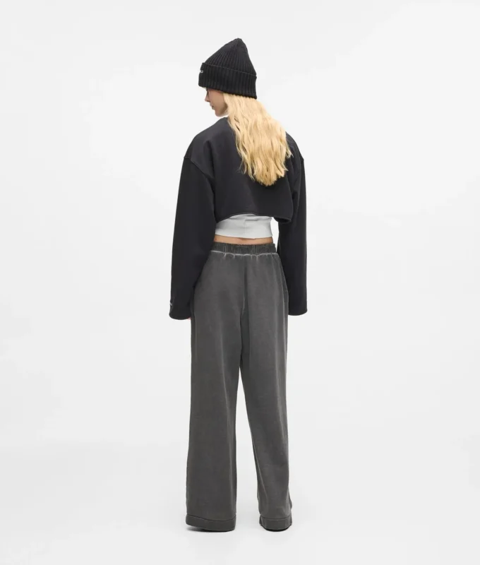 Pantalones de chándal anchos lavados Pantalones de chándal anchos lavados