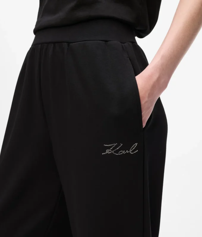 Pantalones de chándal con pedrería Pantalones de chándal con pedrería