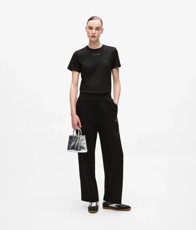 Pantalones de chándal con pedrería Pantalones de chándal con pedrería