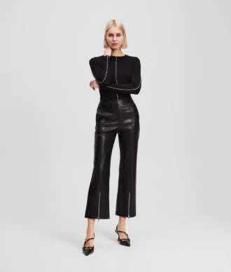 PANTALONES DE PIEL SINTÉTICA
