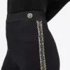 Pantalones de punto con detalles bouclé Pantalones de punto con detalles bouclé