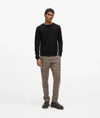 Pantalones entallados a cuadros