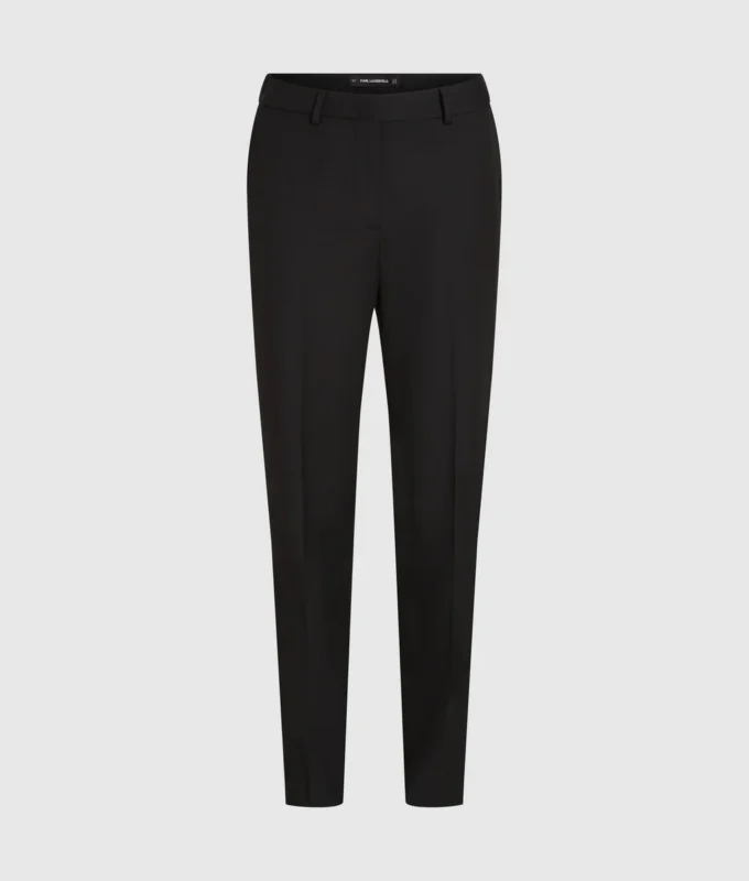 Pantalones entallados de mezcla de lana