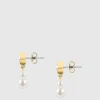Pendientes con perlas en forma de concha Pendientes con perlas en forma de concha