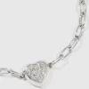 PULSERA CON CHARM DE CORAZÓN CON PAVÉ PULSERA CON CHARM DE CORAZÓN CON PAVÉ