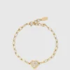 Pulsera con charm en forma de corazón Pulsera con charm en forma de corazón