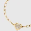 Pulsera con charm en forma de corazón Pulsera con charm en forma de corazón