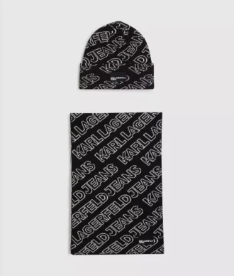 Set de regalo con bufanda y gorro con logotipo Set de regalo con bufanda y gorro con logotipo