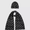 Set de regalo con bufanda y gorro con logotipo Set de regalo con bufanda y gorro con logotipo