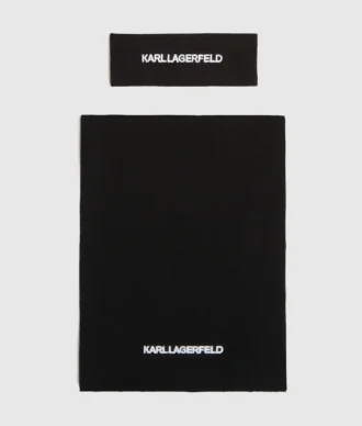 Set de regalo con cinta para el pelo y bufanda con logotipo Set de regalo con cinta para el pelo y bufanda con logotipo