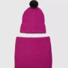 Set de regalo con gorro y braga para el cuello para niña Set de regalo con gorro y braga para el cuello para niña