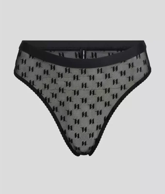 SLIP DE TALLA MEDIA CON MONOGRAMA DE MALLA SLIP DE TALLA MEDIA CON MONOGRAMA DE MALLA