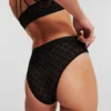 SLIP DE TALLA MEDIA CON MONOGRAMA DE MALLA SLIP DE TALLA MEDIA CON MONOGRAMA DE MALLA