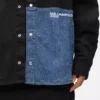 Sobrecamisa con paneles de denim Sobrecamisa con paneles de denim