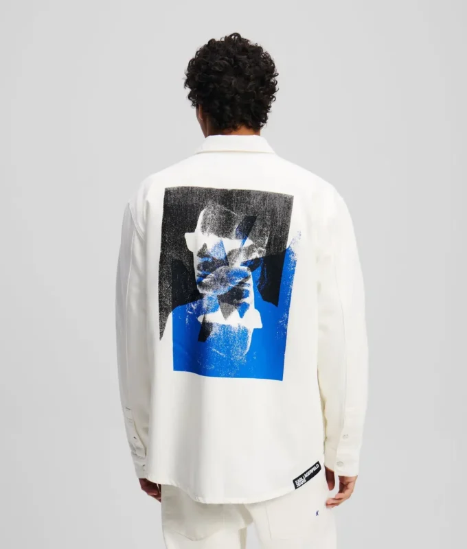 SOBRECAMISA DE DENIM CON ESTAMPADO KARL SOBRECAMISA DE DENIM CON ESTAMPADO KARL