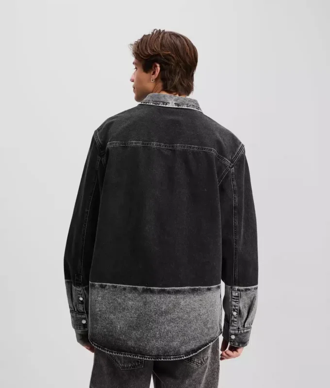 SOBRECAMISA DE DENIM OMBRÉ SOBRECAMISA DE DENIM OMBRÉ