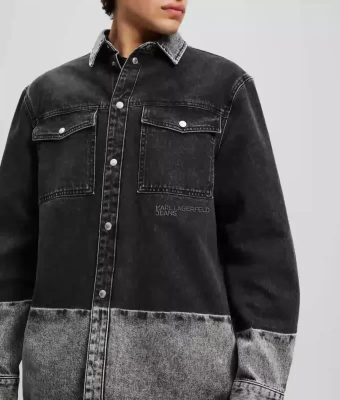 SOBRECAMISA DE DENIM OMBRÉ SOBRECAMISA DE DENIM OMBRÉ