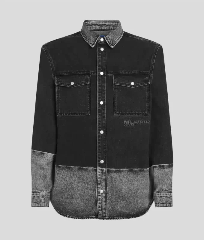 SOBRECAMISA DE DENIM OMBRÉ SOBRECAMISA DE DENIM OMBRÉ
