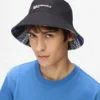 Sombrero tipo pescador reversible con grafitis