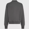 Sudadera bomber lavada con cremallera Sudadera bomber lavada con cremallera