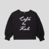 SUDADERA CAFÉ DE KARL PARA NIÑA SUDADERA CAFÉ DE KARL PARA NIÑA
