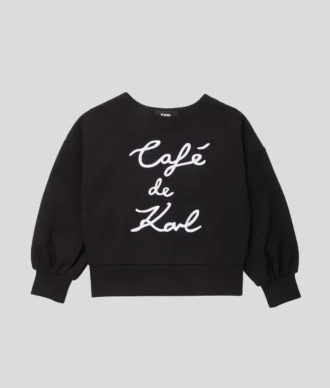 SUDADERA CAFÉ DE KARL PARA NIÑA